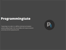 Tablet Screenshot of programmingtute.com